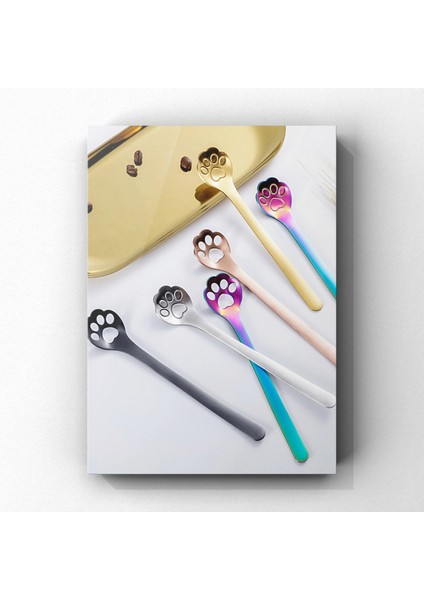 Gümüş Tarzı Sağlam Ute Yüksek Li Altın Kedi Pençesi Mini Yaratıcı Kahve Paslanmaz Çelik Kaşık Hediye Kek Karıştırma Şeker Çorbası Tatlı Çay Kaşığı (Yurt Dışından) fiyatları