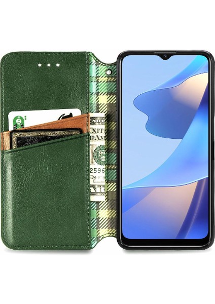 Oppo A16 Moda Tasarım Cüzdan Fonksiyonu Için Kılıf Kapak Çevirin Zarif (Yurt Dışından) modelleri