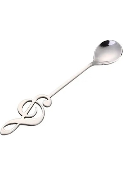 No.1 Tarzı 1 Adet Kahve Kaşığı Çatal Seti Paslanmaz Çelik Retro Müzik Notudondurma Kaşığı Kepçe Yaratıcı Kaşık Çay Kaşığı Moda Sofra Takımı (Yurt Dışından)