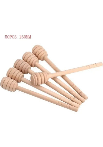 160 mm Stil Uzun Saplı Ahşap Bal Kaşığı Karıştırma Çubukları Bal Reçeli Için Kepçe Bal Sıkacağı Kahve Süt Çay Dağıtma Mutfak Aletleri (Yurt Dışından)