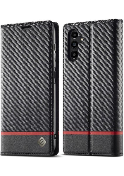 Samsung Galaxy A15 Için Kılıf 4g/5g Tam Koruma Manyetik Karbon Fiber (Yurt Dışından)