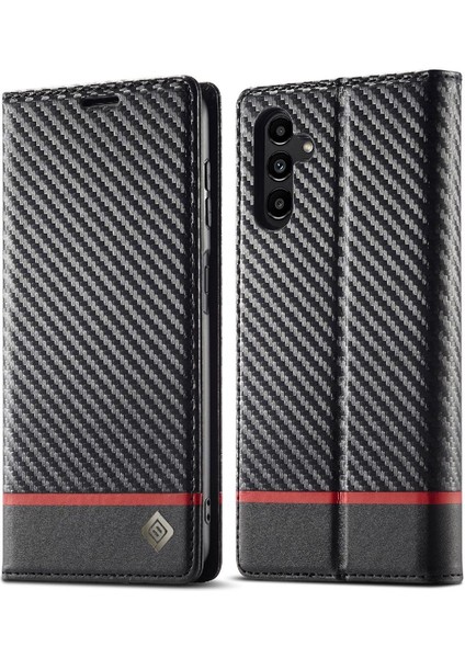 Samsung Galaxy A15 Için Kılıf 4g/5g Tam Koruma Manyetik Karbon Fiber (Yurt Dışından)