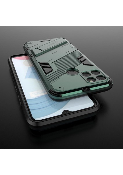 Realme C21Y Sağlam Askeri Kickstand Koruyucu Kapak Için Kılıf (Yurt Dışından) fırsatları