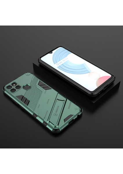 Realme C21Y Sağlam Askeri Kickstand Koruyucu Kapak Için Kılıf (Yurt Dışından) indirimleri