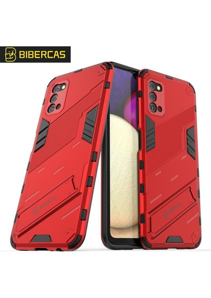 Samsung Galaxy A03S Sağlam Askeri Koruyucu Kapak Kickstand (Yurt Dışından)