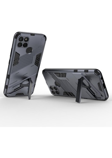 Realme C21Y Sağlam Askeri Kickstand Koruyucu Kapak Için Kılıf (Yurt Dışından) modelleri
