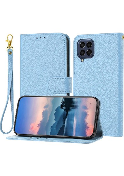 Samsung Galaxy M33 5g Için Telefon Kılıfı Kart Yuvaları Tutucu Cüzdan Litchi Pu (Yurt Dışından)