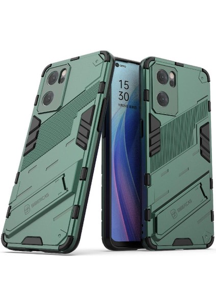 Oppo Oppo 7 5g Sağlam Askeri Koruyucu Kapak Kickstand Için Kılıf (Yurt Dışından)