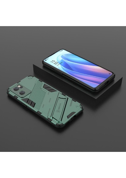 Oppo Oppo 7 5g Sağlam Askeri Koruyucu Kapak Kickstand Için Kılıf (Yurt Dışından)