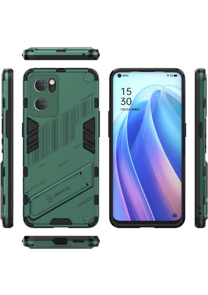 Oppo Oppo 7 5g Sağlam Askeri Koruyucu Kapak Kickstand Için Kılıf (Yurt Dışından)
