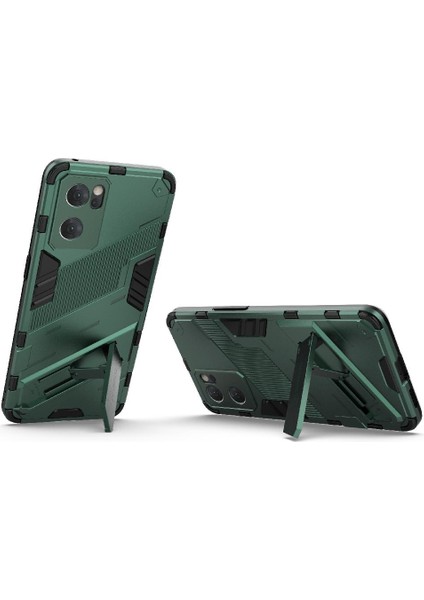 Oppo Oppo 7 5g Sağlam Askeri Koruyucu Kapak Kickstand Için Kılıf (Yurt Dışından)