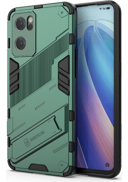 Oppo Oppo 7 5g Sağlam Askeri Koruyucu Kapak Kickstand Için Kılıf (Yurt Dışından)