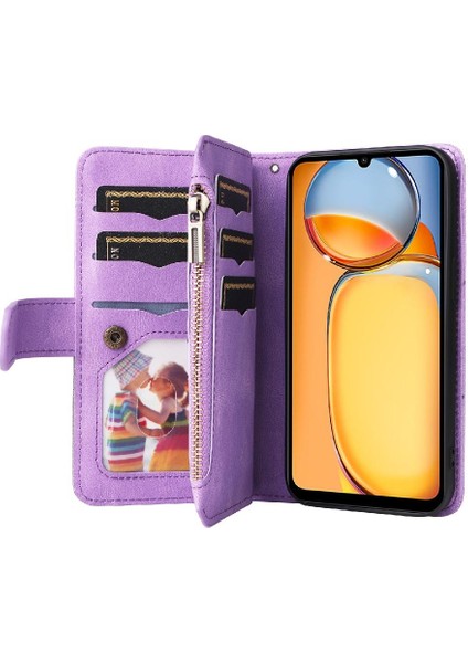 Xiaomi Redmi 13C Iki Renkli Dikiş ile Kickstand Koruyucu Kılıf (Yurt Dışından) indirimleri