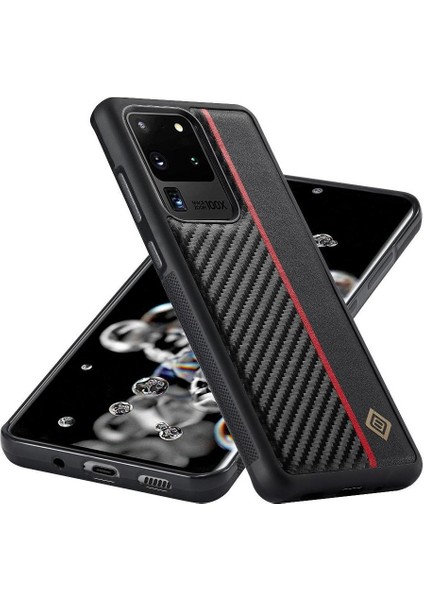 Samsung Galaxy S20 Fe Karbon Fiber Pu Ince Tahıl Pu ile Eklenmiş (Yurt Dışından)