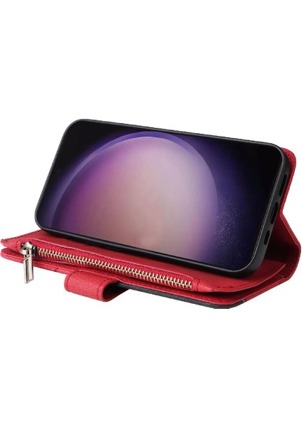 Kart Yuvası Standı Dokuz Kart Yuvaları ile Samsung Galaxy S24 Ultra Için Kılıf (Yurt Dışından)