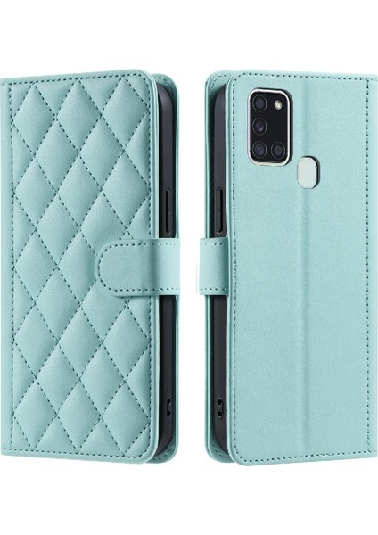 Samsung Galaxy A21S Kafes Kart Yuvaları Için Telefon Kılıfı Tutucu Manyetik El (Yurt Dışından)