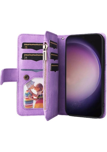 Kart Yuvası Standı Dokuz Kart Yuvaları ile Samsung Galaxy S24 Ultra Için Kılıf (Yurt Dışından)