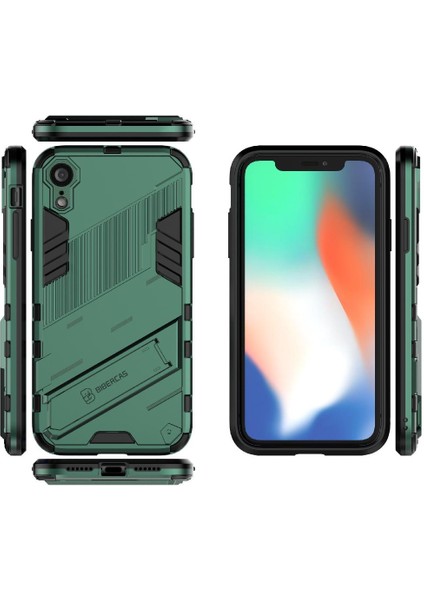 Iphone Xr Kickstand Koruyucu Kapak Sağlam Askeri Kılıf (Yurt Dışından)