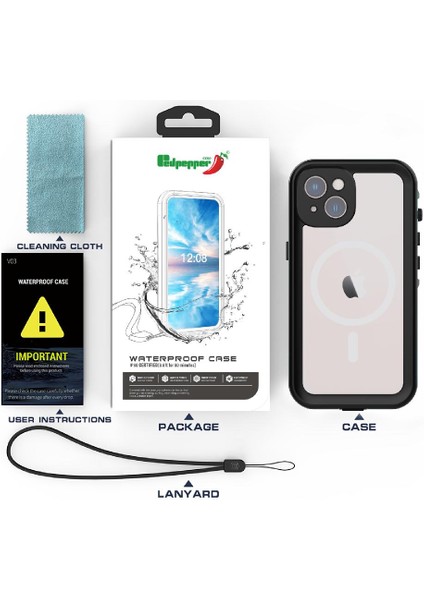 Samsung Galaxy A54 5g 12FT Askeri Darbeye Dayanıklı IP68 Su Geçirmez Kılıf (Yurt Dışından)