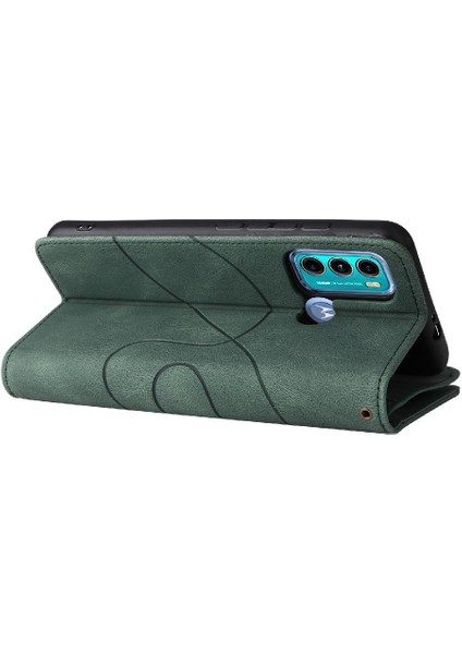 Motorola Moto G60 Fermuar Cüzdan Tarzı Kickstand Koruyucu Kılıf (Yurt Dışından)