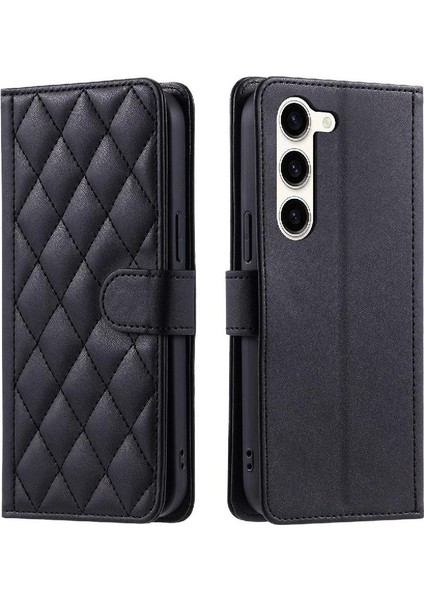 Samsung Galaxy S23 Manyetik El Kayışı Kart Yuvaları Tutucu Için Telefon Kılıfı (Yurt Dışından)