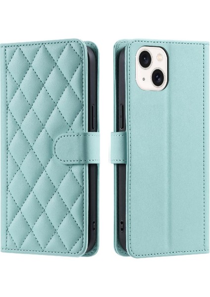 Iphone 14 Için Telefon Kılıfı Artı Kart Yuvaları Tutucu Manyetik El Kayışı Flip (Yurt Dışından)