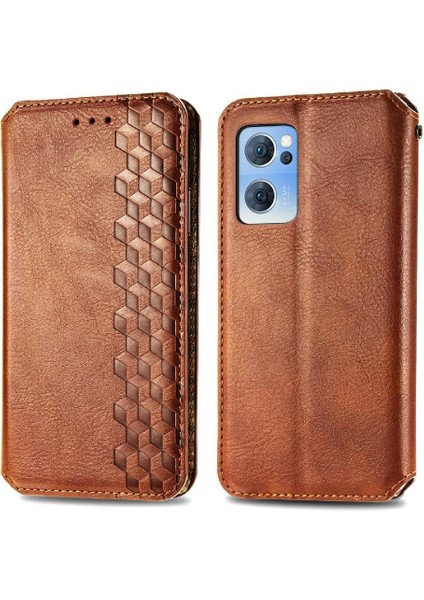 Oppo Oppo 7 5g Cüzdan Fonksiyonu Için Kılıf Deri Kılıf Zarif Iş (Yurt Dışından)