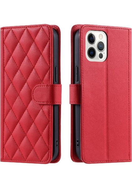 Iphone 12 Için Telefon Kılıfı Pro Max Manyetik El Kayışı Flip Folio Cüzdan (Yurt Dışından)