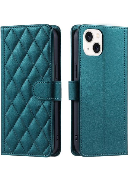 Iphone 14 Için Telefon Kılıfı Artı Kart Yuvaları Tutucu Manyetik El Kayışı Flip (Yurt Dışından)