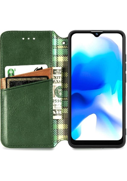 Blackview A80/A80S Cüzdan Fonksiyonu Için Kılıf Moda Tasarım Deri Çanta (Yurt Dışından) modelleri