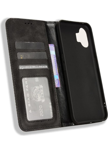 Nothing Kılıf Telefon 2 Pu Deri Manyetik Kapatma Cüzdan (Yurt Dışından)