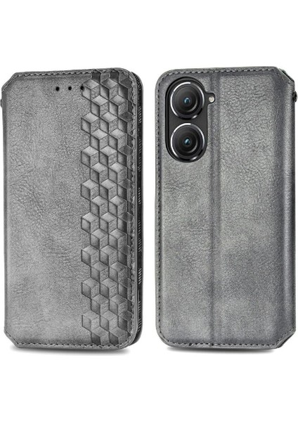 Asus Zenfone 9 Için Kılıf Cüzdan Fonksiyonu Moda Tasarım Deri Kılıf Flip (Yurt Dışından)
