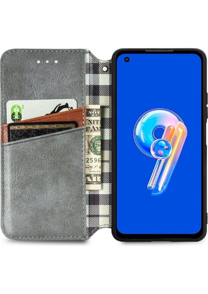 Asus Zenfone 9 Için Kılıf Cüzdan Fonksiyonu Moda Tasarım Deri Kılıf Flip (Yurt Dışından) indirimleri
