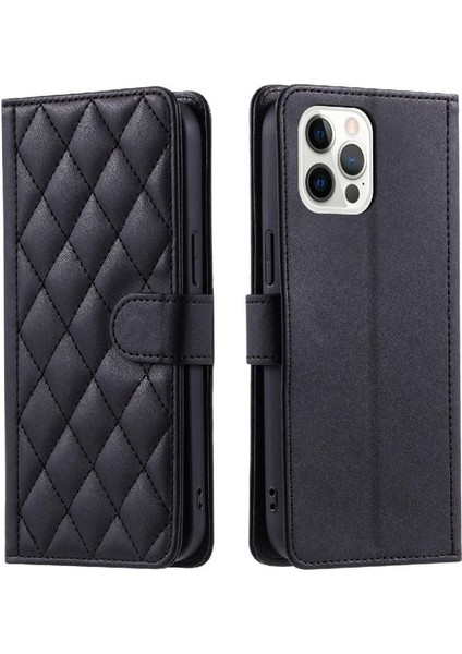 Iphone 12 Için Telefon Kılıfı Pro Max Manyetik El Kayışı Flip Folio Cüzdan (Yurt Dışından)