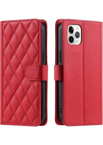 Telefon Kılıfı Için iphone 11 Pro Kafes Flip Folio Cüzdan Manyetik Kart El (Yurt Dışından)