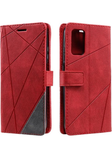 Xiaomi Redmi 9t Manyetik Pu Deri Kart Tutucu Kickstand Cüzdan (Yurt Dışından)