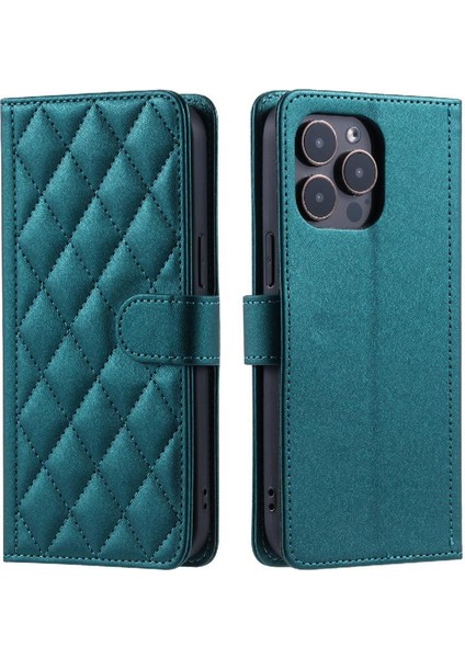 Telefon Kılıfı Için iphone 14 Pro Max Flip Folio Cüzdan El Kayışı Kafes (Yurt Dışından)