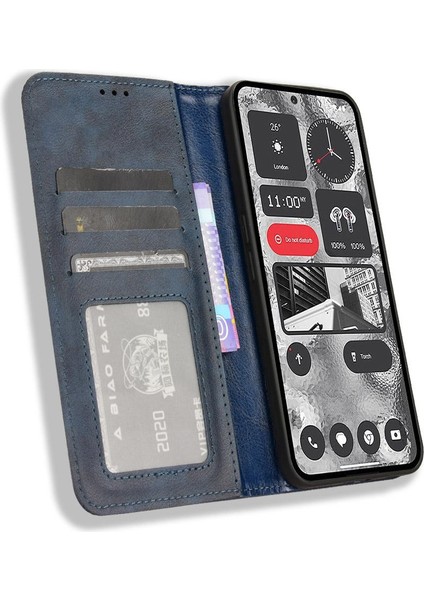 Nothing Kılıf Telefon 2 Pu Deri Manyetik Kapatma Cüzdan (Yurt Dışından)