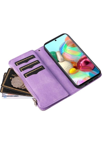 Samsung Galaxy A71 4g Dokuz Kart Yuvaları ile Kickstand Koruyucu Kılıf (Yurt Dışından)