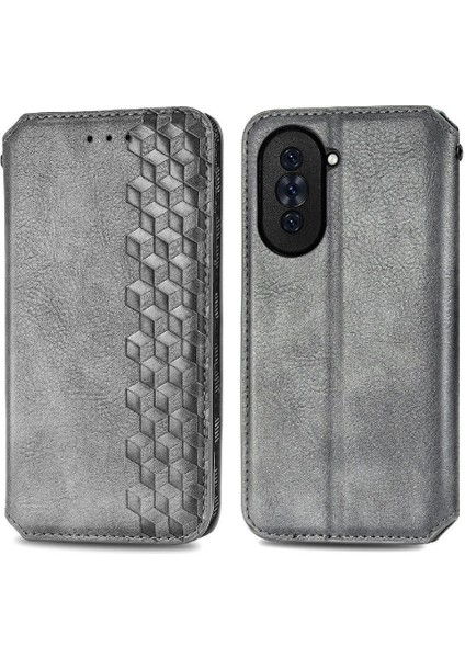 Huawei Nova 10 Için Kılıf Deri Kılıf Moda Tasarım Cüzdan Fonksiyonu Çevirin (Yurt Dışından)