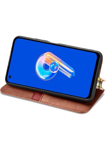 Asus Zenfone 9 Için Kılıf Cüzdan Fonksiyonu Moda Tasarım Deri Kılıf Flip (Yurt Dışından) modelleri