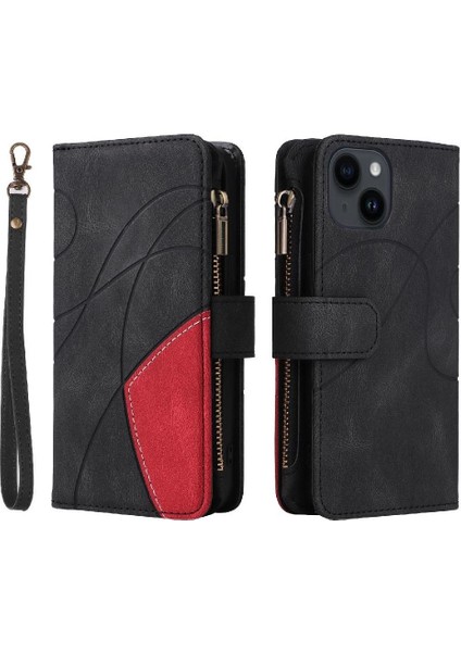 Kart Yuvası Standı ile IPhone 15 Artı Durumda Dokuz Kart Yuvaları Iki Renkli (Yurt Dışından)