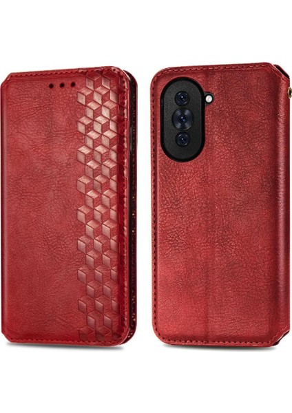 Huawei Nova 10 Için Kılıf Deri Kılıf Moda Tasarım Cüzdan Fonksiyonu Çevirin (Yurt Dışından)