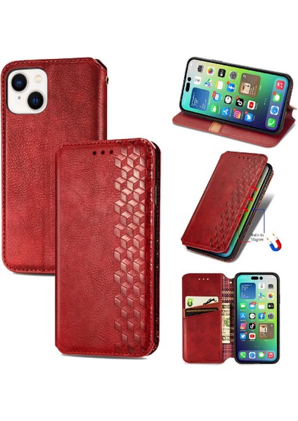 Apple IPhone 14 Için Kılıf Artı Deri Kılıf Zarif Iş Cüzdan Flip (Yurt Dışından)