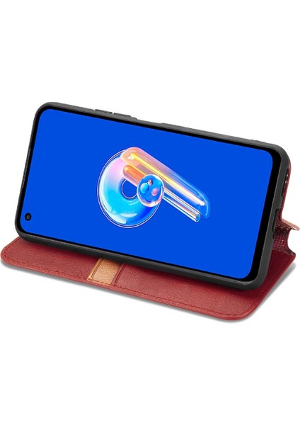 Asus Zenfone 9 Için Kılıf Cüzdan Fonksiyonu Moda Tasarım Deri Kılıf Flip (Yurt Dışından) modelleri