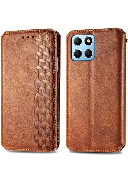 Huawei Onur X8 5g Cüzdan Fonksiyonu Için Kılıf Deri Kılıf Moda Tasarımı (Yurt Dışından)