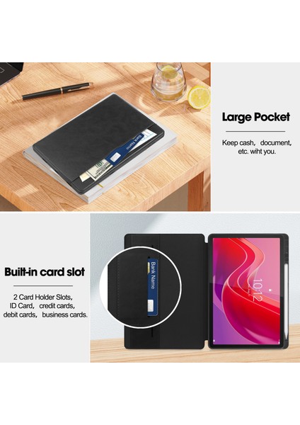 Lenovo Tab M11 Folio Kılıf Çok Açılı Standlı Ince Hafif Koruyucu Kapak (Yurt Dışından)