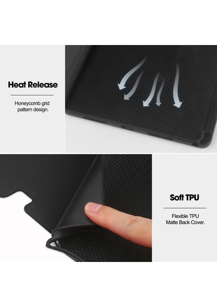 Lenovo Tab M11 Folio Kılıf Çok Açılı Standlı Ince Hafif Koruyucu Kapak (Yurt Dışından)