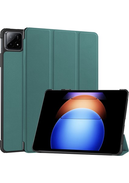 Xiaomi Pad 6s Pro 12.4 Folio Kılıf Çok Açılı Standlı Ince Hafif Koruyucu Kapak (Yurt Dışından)