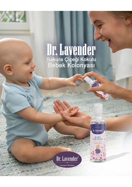 Gallipoli Lavender Doğal Bitkisel Sakura Çiçeği Bebek Kolonyası 100 ml